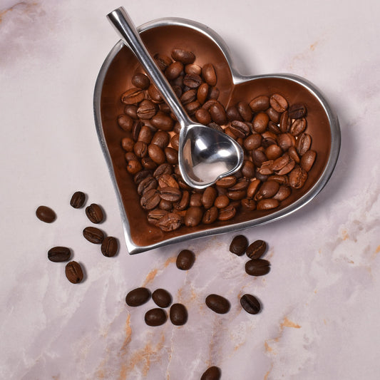Lil Copper Heart with Heart Spoon 5-1/4-inch Candy Dish/Nut Bowl