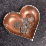 Lil Copper Heart with Heart Spoon 5-1/4-inch Candy Dish/Nut Bowl