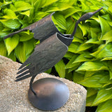 Blackthorne Forge 7" Heron Steel Sculpture, Handcrafted in Vermont