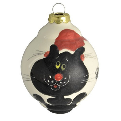 Elias Ceramics Inka Black Cat Christmas Tree Ornament - The Barrington Garage