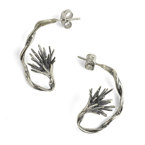 Chee-Me-No Jewelry Thistle Hoop Earrings - The Barrington Garage