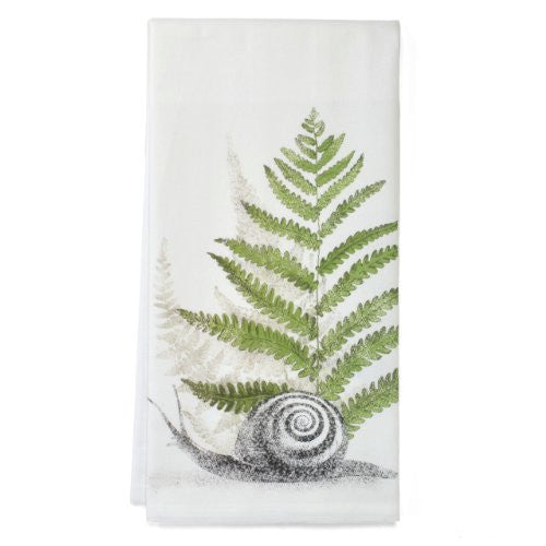 Montgomery Street Snail and Fern Cotton Flour Sack Dish Towel - The Barrington Garage