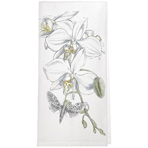 Montgomery Street Phalaenopsis Orchid Cotton Flour Sack Dish Towel - The Barrington Garage