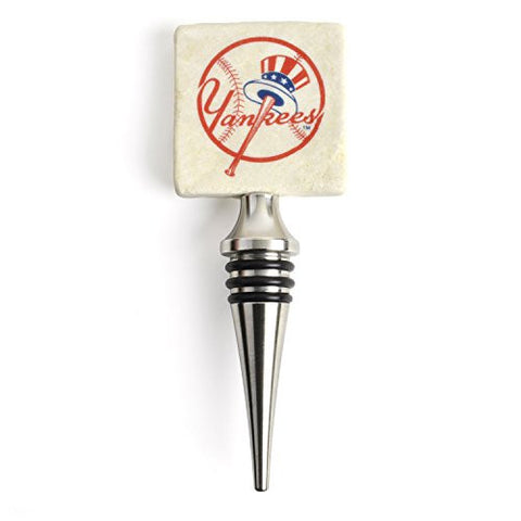 New York Yankees Tumbled Marble Bottle Stopper by Studio Vertu - The Barrington Garage