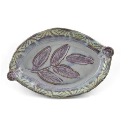 Terry Acker Pottery Leaf Shallow Baking Dish - The Barrington Garage