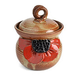 MudWorks Pottery Red Poppy Garlic Keeper - The Barrington Garage
