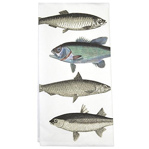 Montgomery Street Fish Cotton Flour Sack Dish Towel - The Barrington Garage
