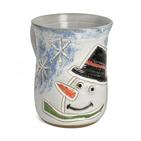 MudWorks Pottery Carved Snowman Mug - The Barrington Garage