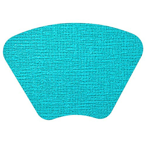 CounterArt Blue Tiles 4 Pack Wedge Shaped Reversible Easy Care Flexible Plastic  Placemats