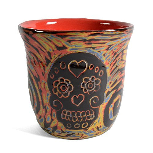 John Hutson Pottery Sugar Skull Tumbler - The Barrington Garage