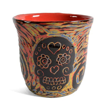 John Hutson Pottery Sugar Skull Tumbler - The Barrington Garage