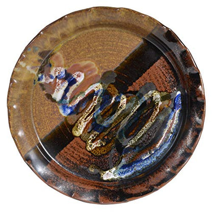 Larrabee Ceramics Large Round Platter with Fluted Rim