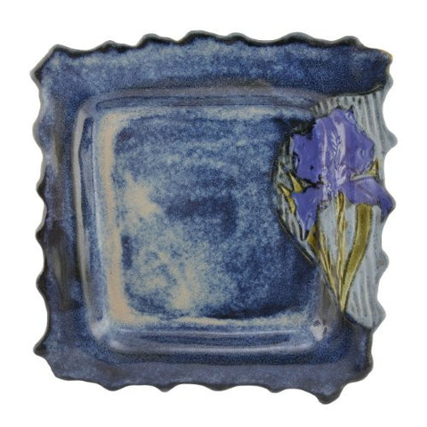 Emily Pearlman Pottery Iris 11-inch Square Platter - The Barrington Garage