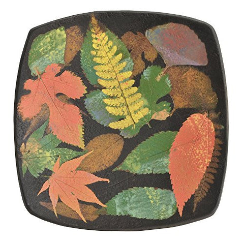 Petrified Forest 7-inch Square Multicolor Leaf Bowl - The Barrington Garage