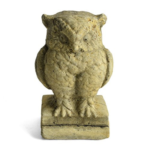 R Taylor Farmhouse Owl Cast Cement Figurine - The Barrington Garage