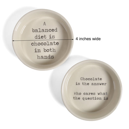 Bloomingville Josephine 4-inch Ceramic Bowls, Set of 2