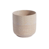 Accent Decor Indo 5.25-inch Ceramic Pot, Cream
