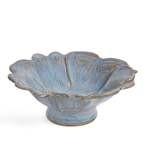 Anthony Stoneware Petals 8-inch Footed Bowl