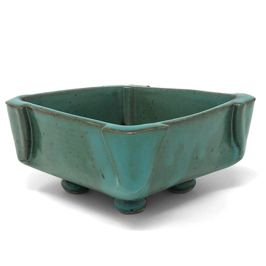 Anthony Stoneware 5-inch Square Footed Dish
