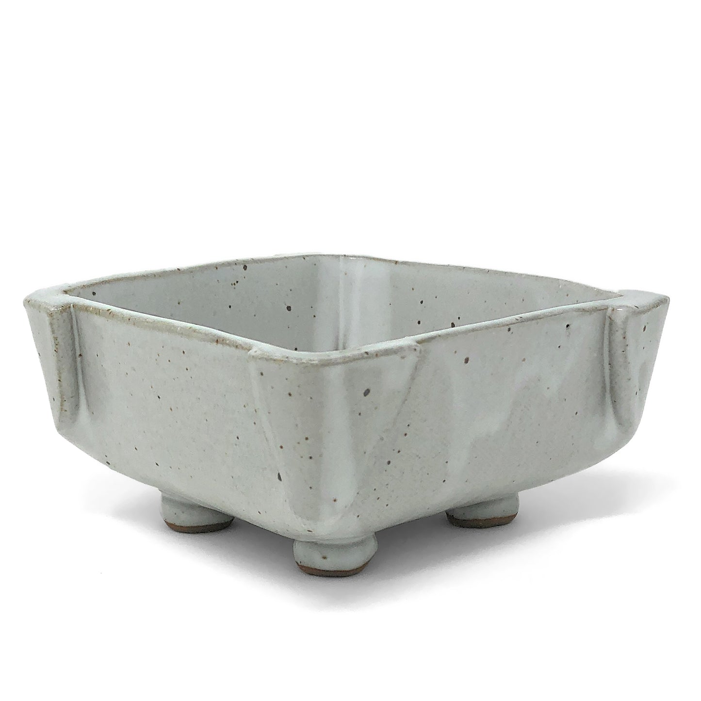 Anthony Stoneware 5-inch Square Footed Dish