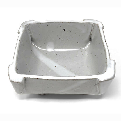 Anthony Stoneware 5-inch Square Footed Dish