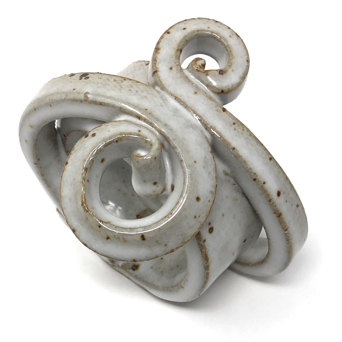 Anthony Stoneware Napkin Rings, Set of 4