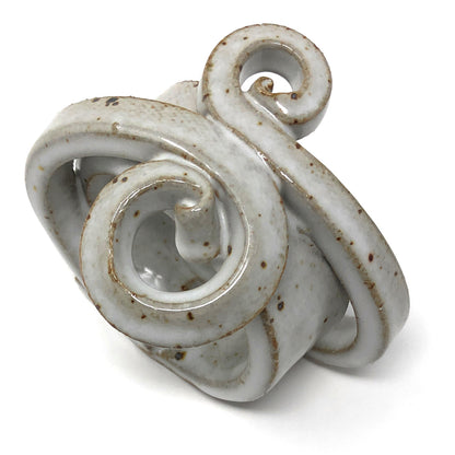 Anthony Stoneware Napkin Rings, Set of 4