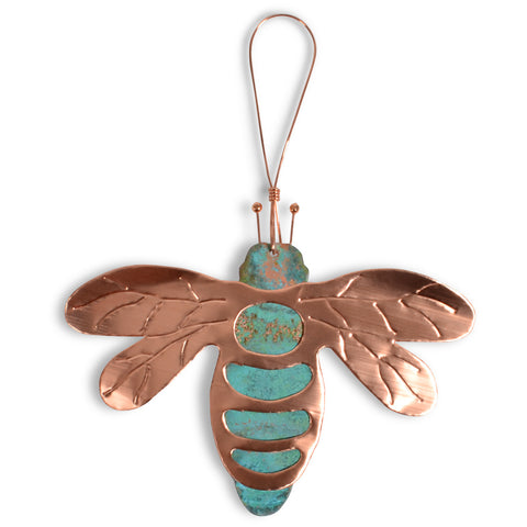 Dos Damas Designs Bee Copper Ornament