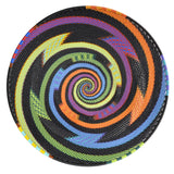 Fair Trade Zulu Telephone Wire 12-inch Platter Basket, African Rainbow - The Barrington Garage