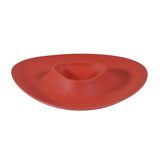 Bamboozle Eco-Friendly Bamboo Chip and Dip Tray, Red