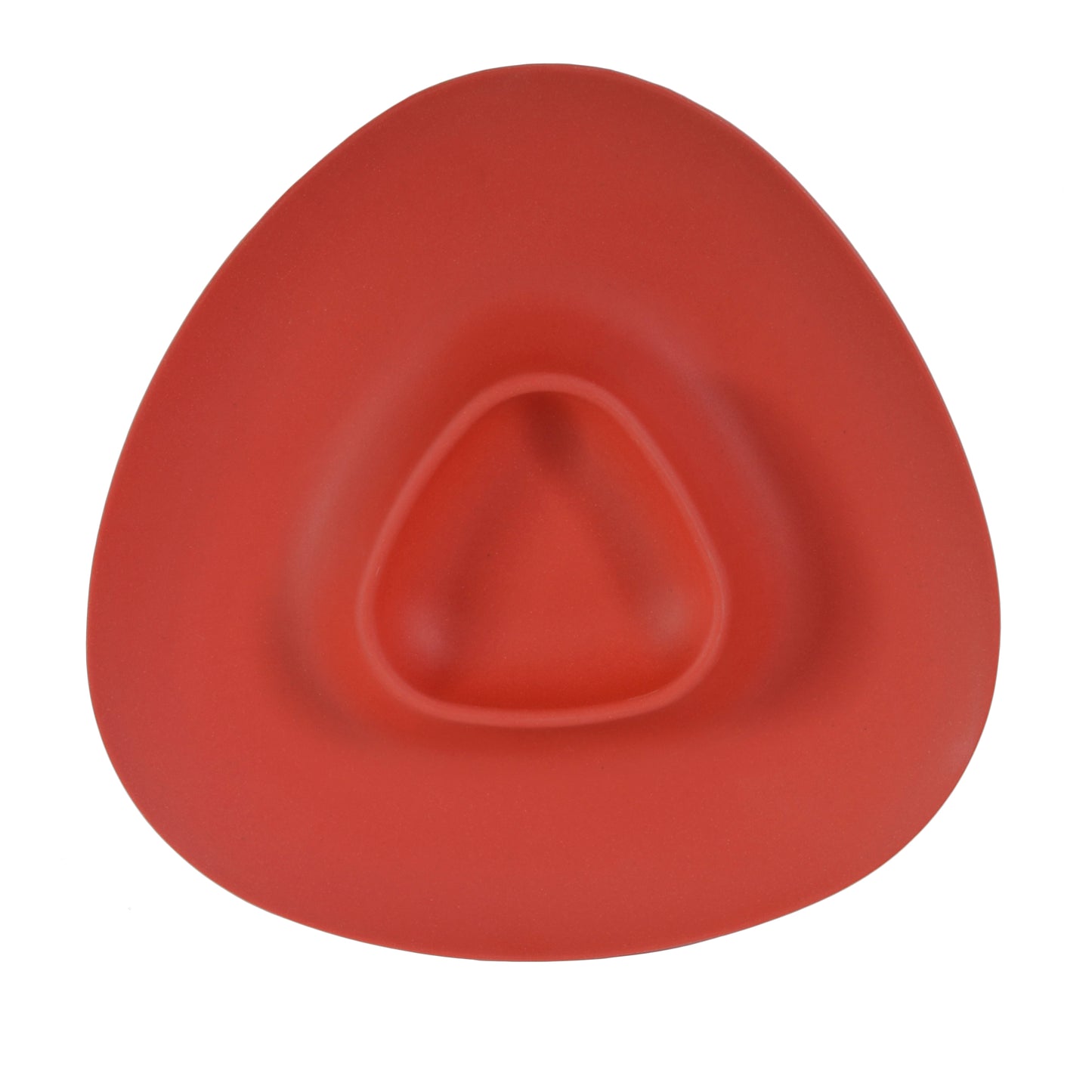 Bamboozle Eco-Friendly Bamboo Chip and Dip Tray, Red