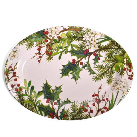 Bamboo Table Balsam & Berries Oval Platter