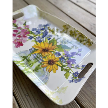 Bamboo Table Jars of Sunshine 18 x 12-inch Serving Tray