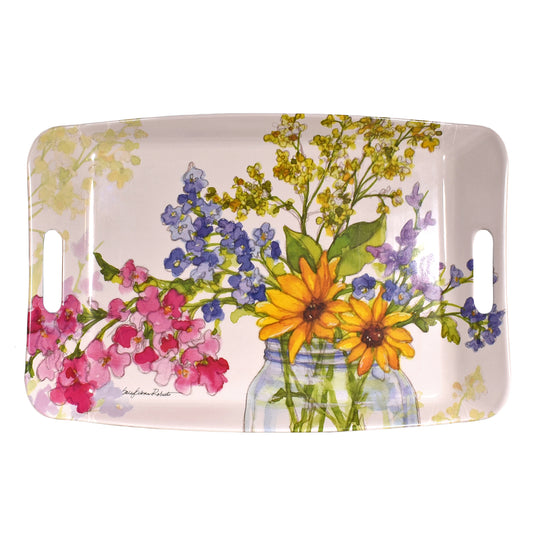Bamboo Table Jars of Sunshine 18 x 12-inch Serving Tray