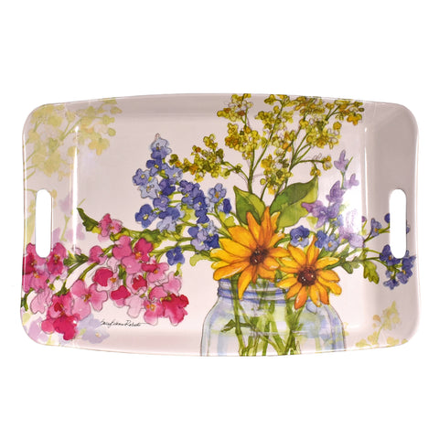Bamboo Table Jars of Sunshine 18 x 12-inch Serving Tray
