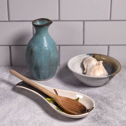 Bamboo Table Lemon Branch Spoon Rest, Made of Eco-Friendly Bamboo Composite