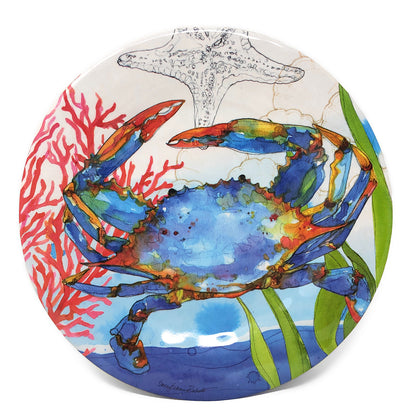 Bamboo Table Oceana Crab Salad Plate, Set of 4