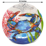 Bamboo Table Oceana Crab Salad Plate, Set of 4