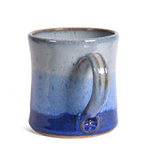 Barbarah Robertson Pottery Handmade Mug, Big Sky Blue/Mystic Blue