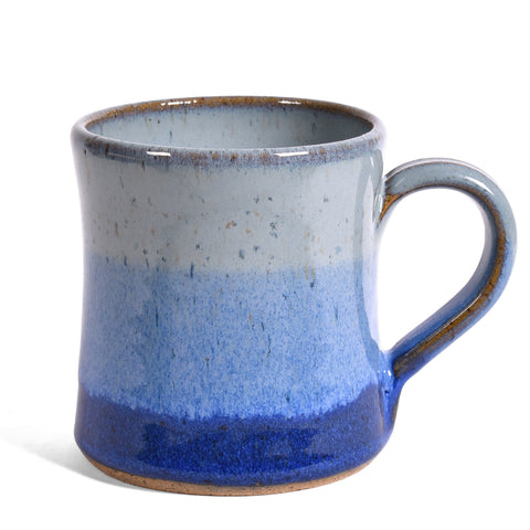 Barbarah Robertson Pottery Handmade Mug, Big Sky Blue/Mystic Blue