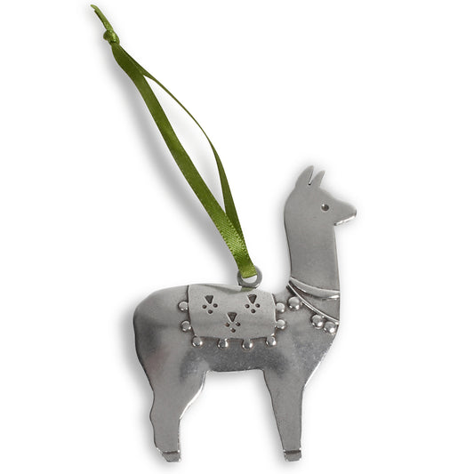 Beehive Handmade Llama Pewter Ornament