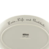 Creative Co-Op Church 13-inch Oval Dolomite Platter