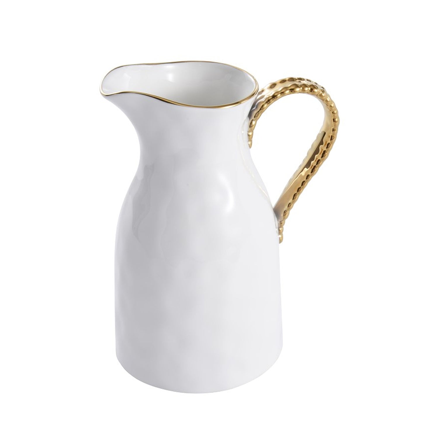 Pampa Bay Golden Salerno 44-oz. Porcelain Pitcher, White/Gold