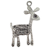 Crosby and Taylor Reindeer Handmade Pewter Ornament