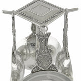Crosby and Taylor Fish Pewter Measuring Cups with Display Post