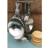 Crosby and Taylor Fish Pewter Measuring Cups with Display Post