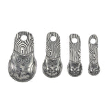 Crosby and Taylor Owl Pewter Measuring Spoons with Display Post - The Barrington Garage