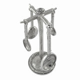 Crosby and Taylor Bird Pewter Measuring Spoons with Display Post - The Barrington Garage