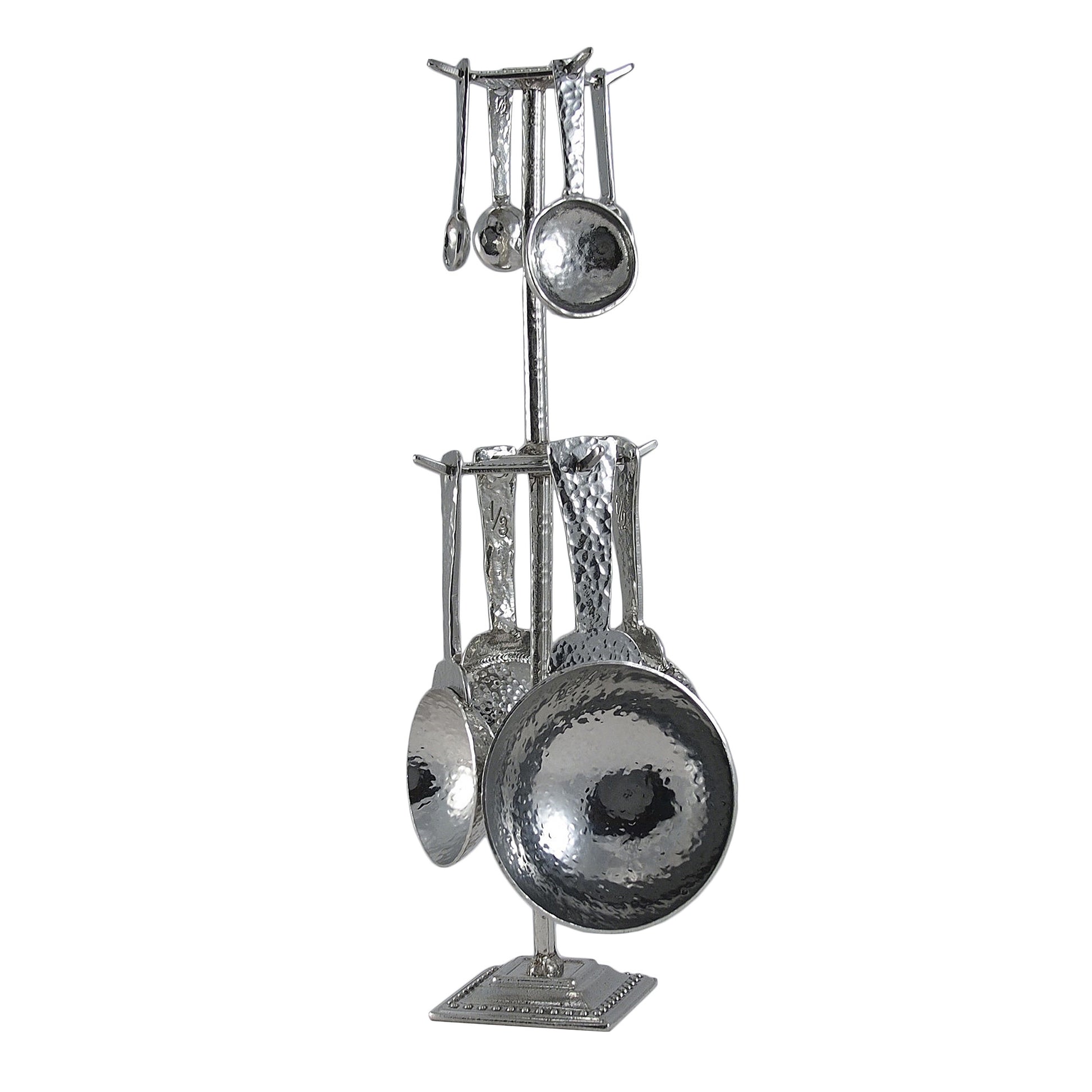 Crosby and Taylor Roman Pewter Measuring Cups and Spoons Super Post Set - The Barrington Garage