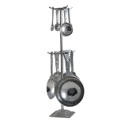 Crosby and Taylor Roman Pewter Measuring Cups and Spoons Super Post Set - The Barrington Garage